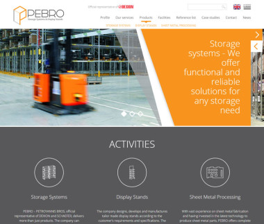 PEBRO Storage Systems and Display Stands