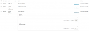 WPML's string translation interface