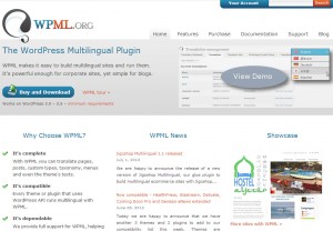 Внешний вид главной страницы WPML.org в браузере