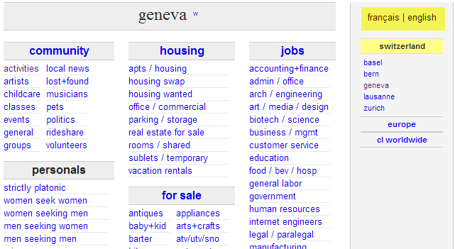 Craigslist Geneva