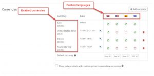 Multi-currency Settings