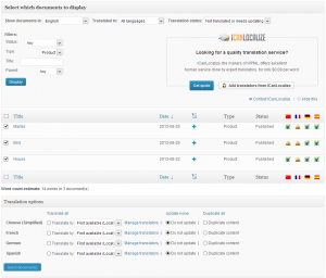 WooCommerce Multilingual 3.1 translation dashboard