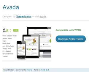 The Avada, a WPML compatible theme