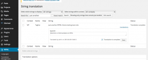 String in WPML->String Transaltion