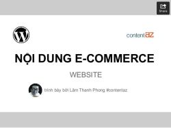 The content for an e-commerce site