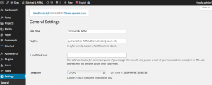Set in WordPress admin: General-->Settings