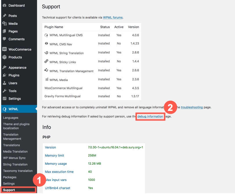 backing up to debug only private cache