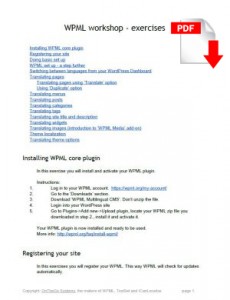 WPML Exercises (a pdf to download)