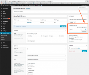 Duplicate ACF Field Groups