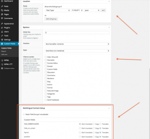 Multilingual Content Setup for ACF