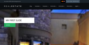 Theme slider