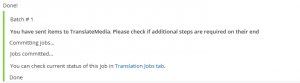 Documents have been sent for translation