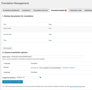 Review documents for translation