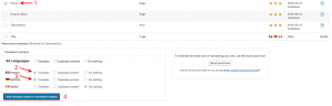 Selecting documents to send for translation