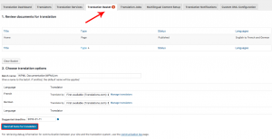 Sending items for translation