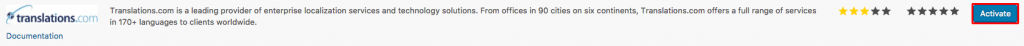 Activating Translations.com