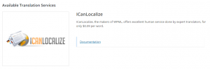 WPML with a preset Translation Service