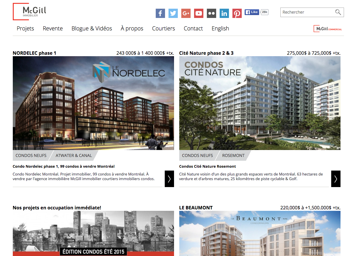 Real estate landing page WEB UI design - UpLabs