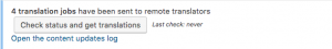 Fetching completed translations manually