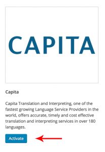הפעלה של Capita