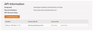 API Information on your profile page on Lionbridge