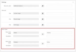Translating the persons section of a bookable product