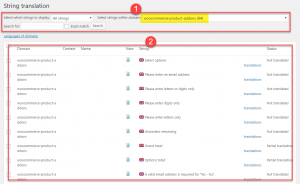 Translating additional strings related to product add-ons