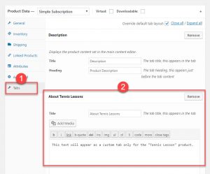 Adding a custom tab for a specific product on the product editing page