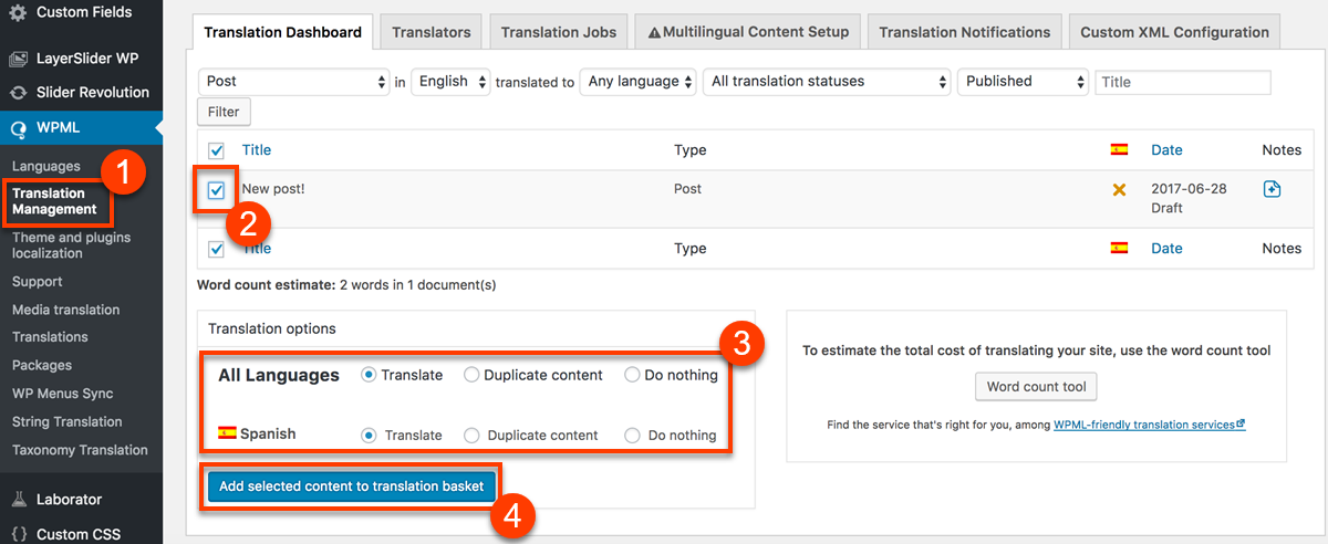 Tradução de sites em WordPress com o WPML e LAT Multilingual