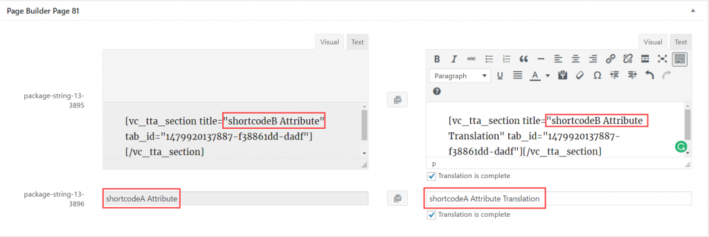 Translating Nested Shortcodes