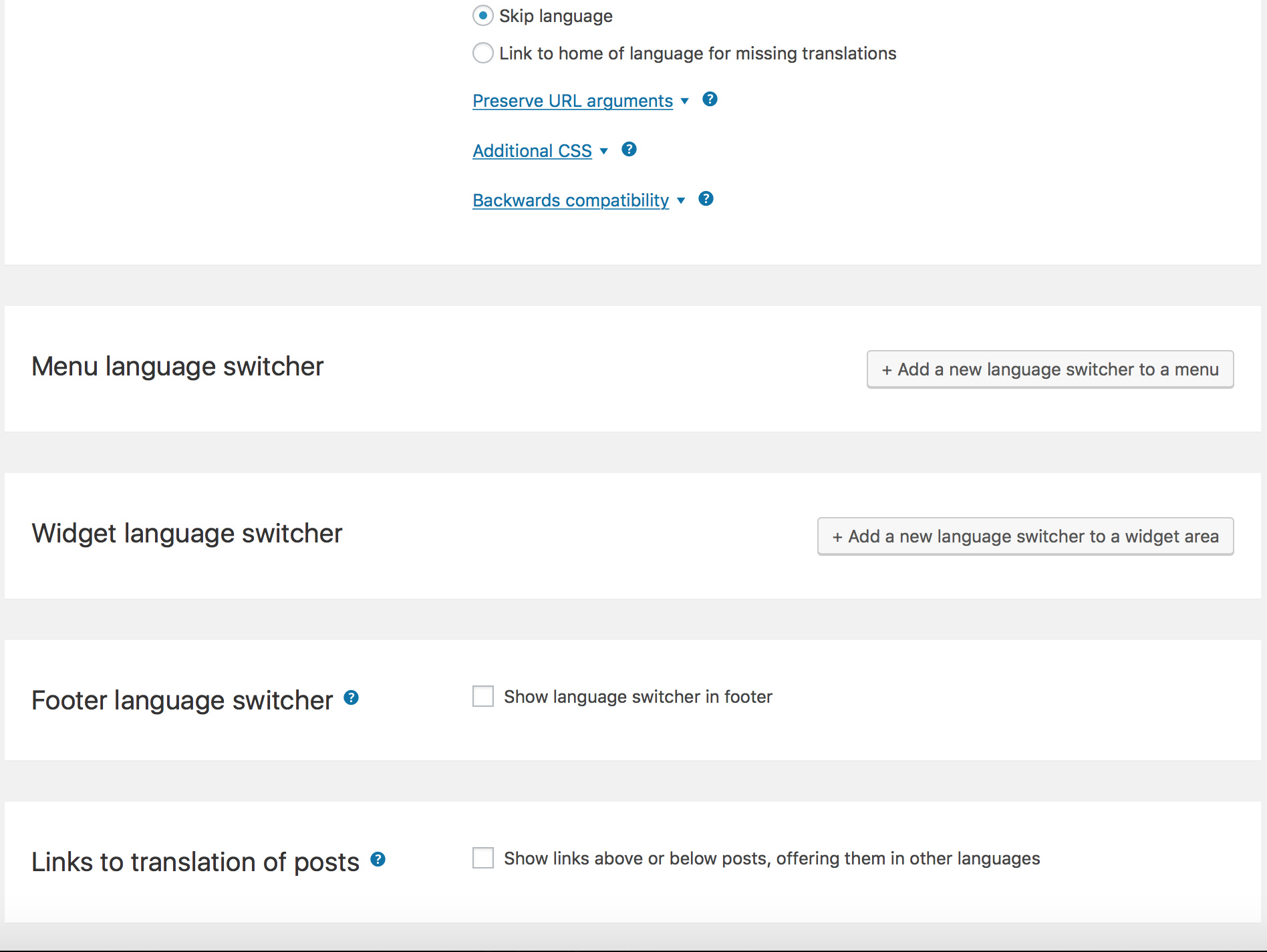 language switcher options wpml language switcher options wpml