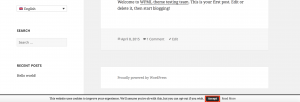 wml cookie info law
