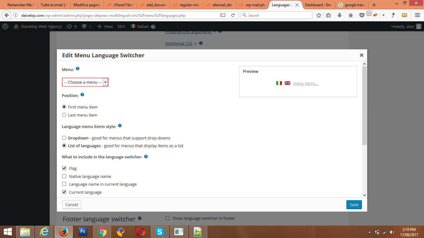 language switcher options wpml no flag language switcher options wpml no flag