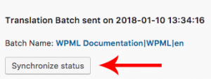 Synchronizing status