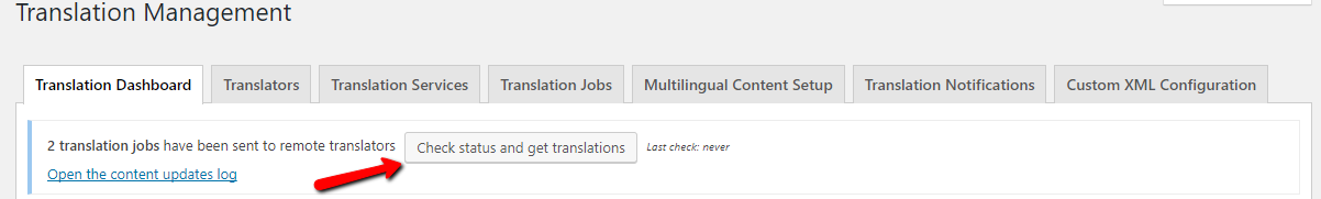 Fetching completed translations manually