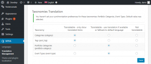 Making a custom taxonomy translatable