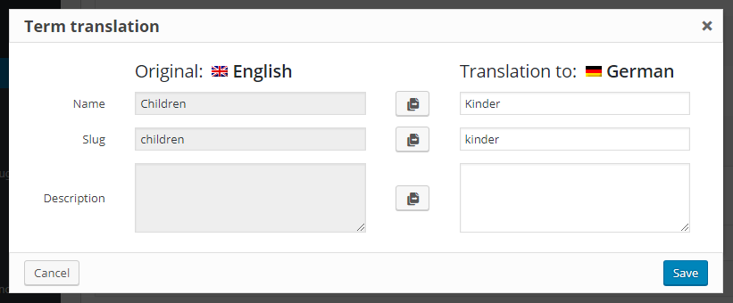 Categorias de produto » Tradução