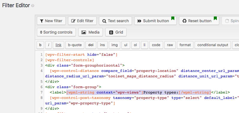 Adding filters-by-distance in Toolset and making some of your form fields WPML ready 