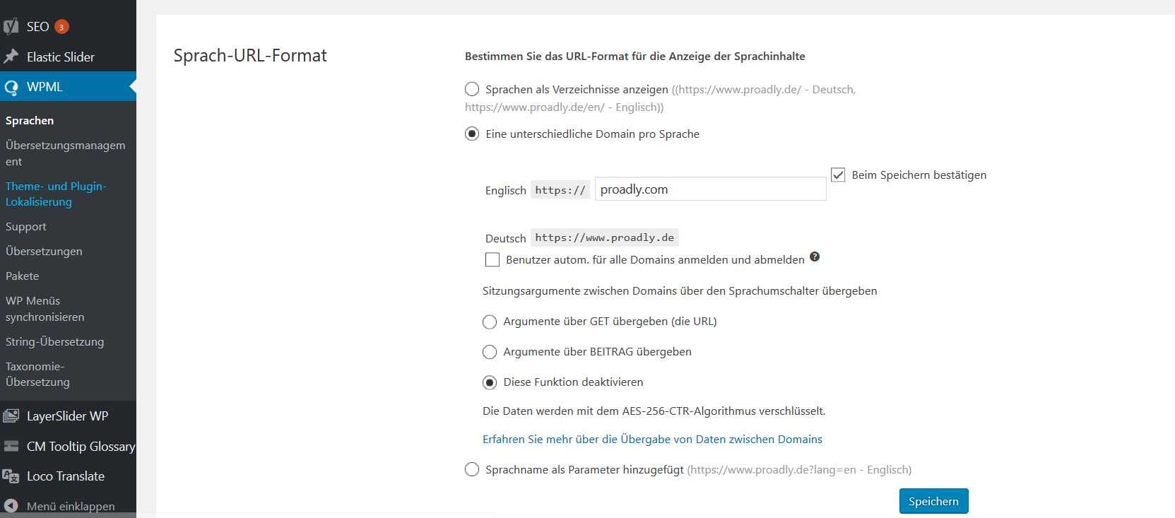 Vorgabe Domain Formate Umsetzung Fur Einzelne Sprachen Wpml