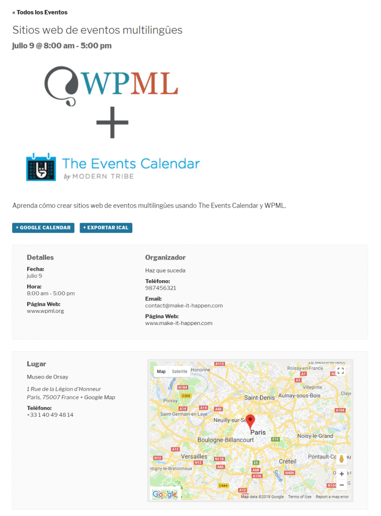 The Events Calendar plugin and WPML are Officially Compatible! WPML