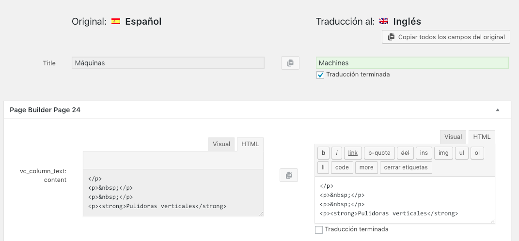 De Repente No Aparecen Las Traducciones En El Backend Wpml