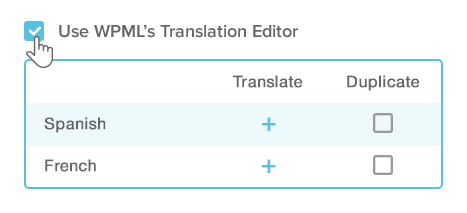 You can select to use WordPress editor for translations on a per-page basis