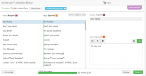 Translating a CF7 form using WPML's Advanced Translation Editor