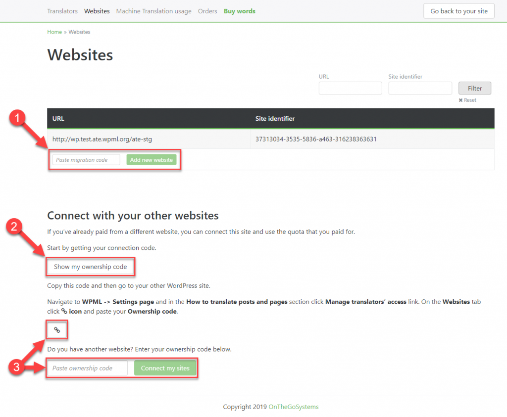 Link another website with your account
