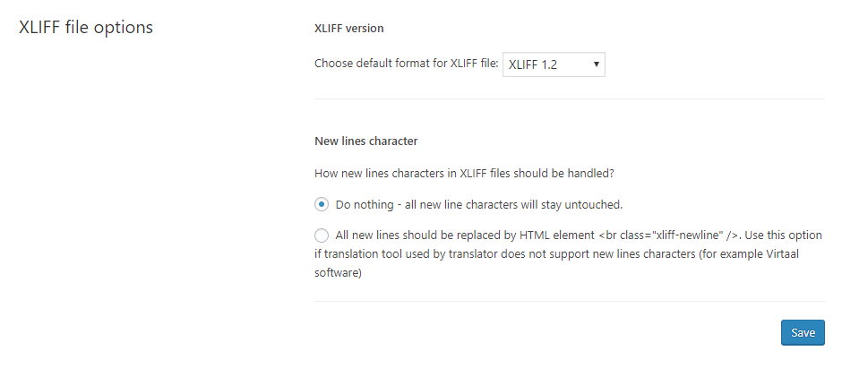 translate xliff files online