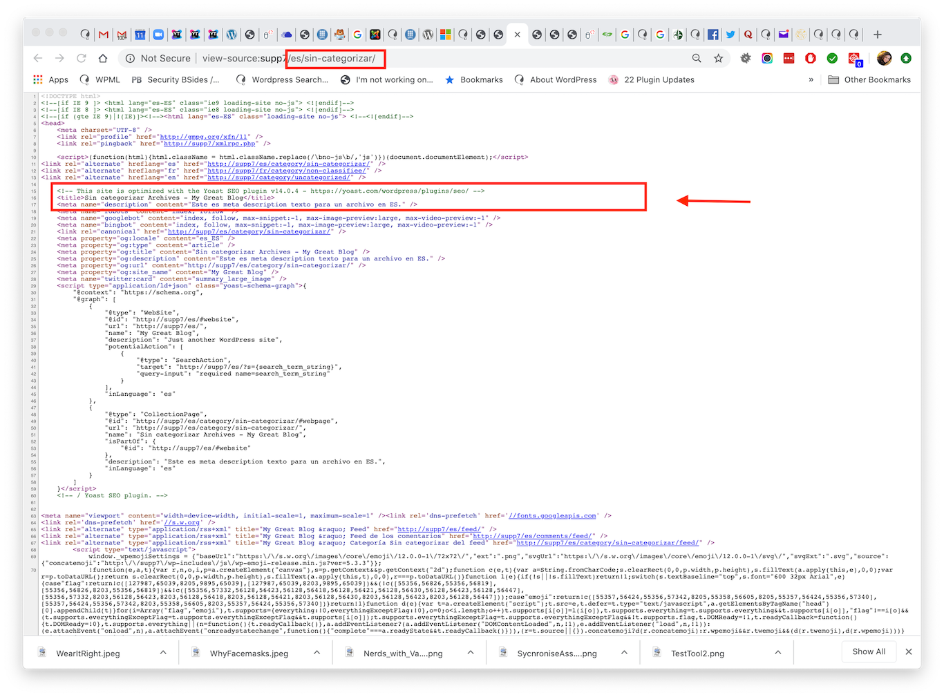 meta description wordpress sin plugin