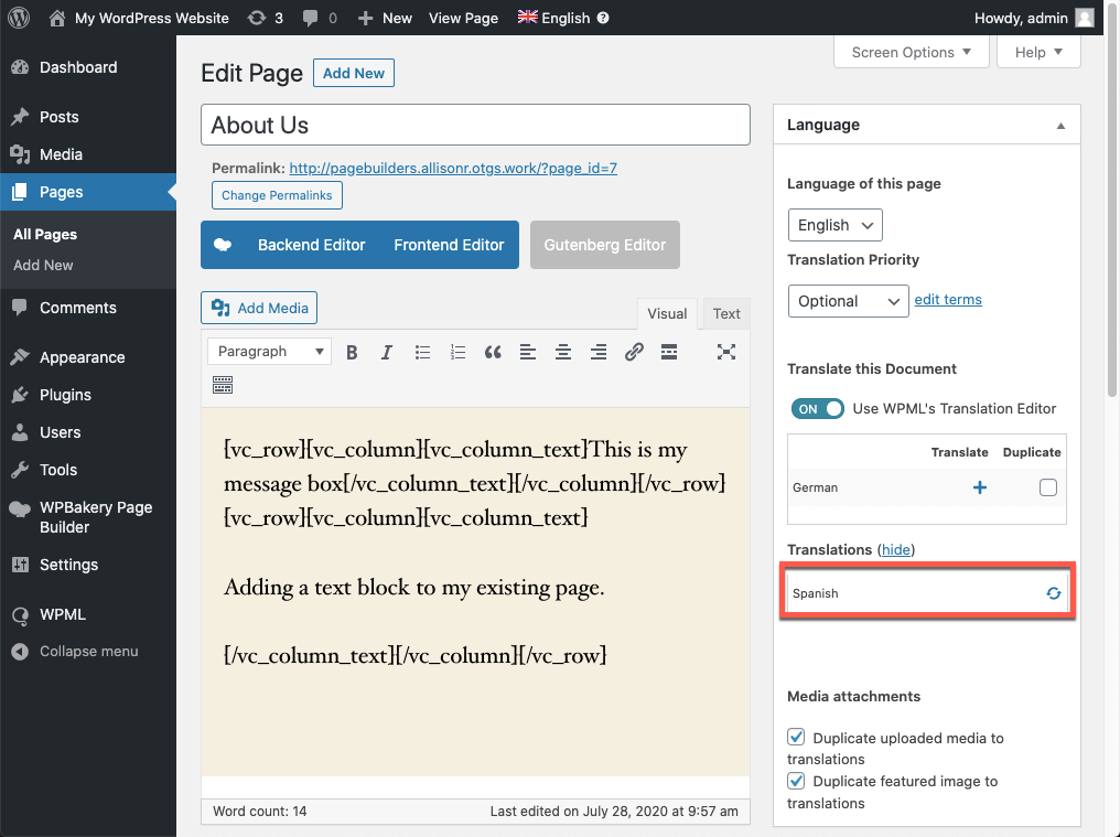 Tradução de sites em WordPress com o WPML e memoQ