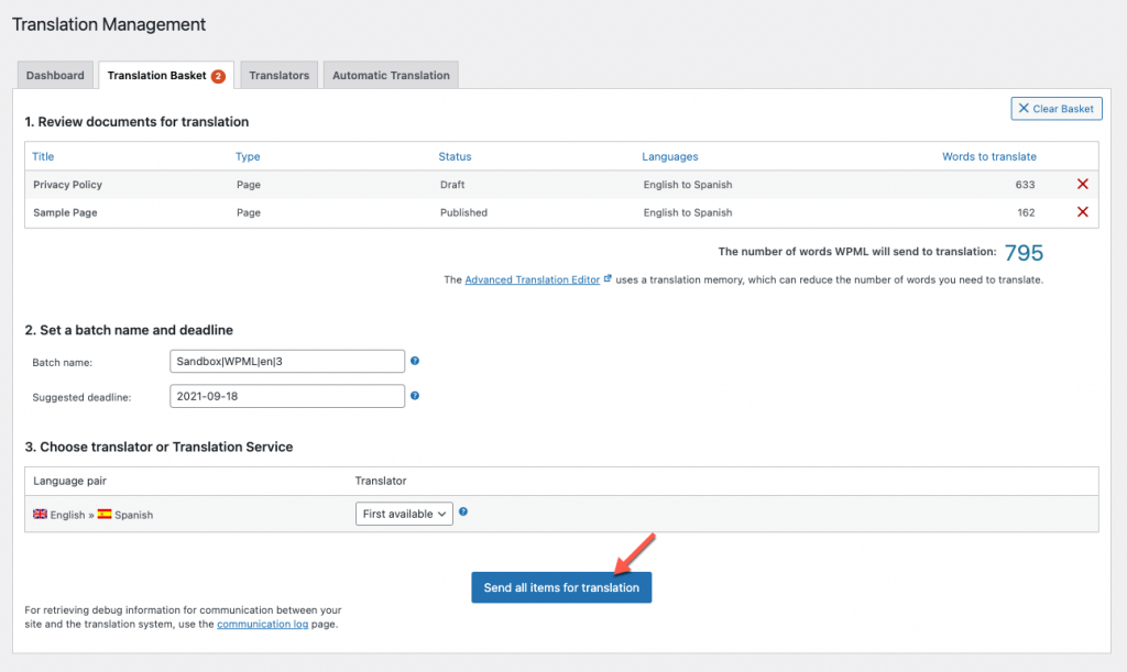 Automatically Translating Multiple Translation Jobs in Bulk WPML