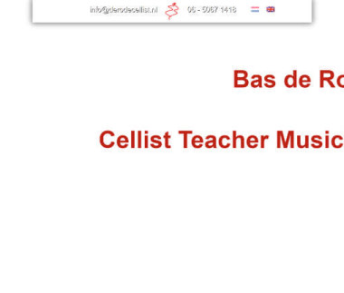 Bas de Rode – cellist docent musicus