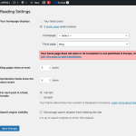 WordPress Homepage Settings - Europe - Error.png
